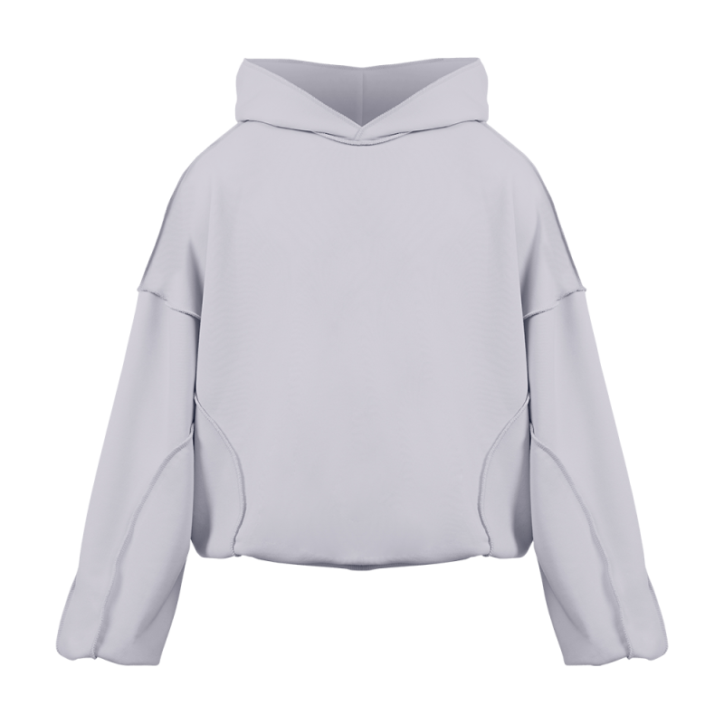 "BLANK" HOODIE COLD GRAY