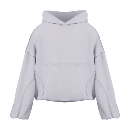 "CRYSTAL" HOODIE COLD GRAY