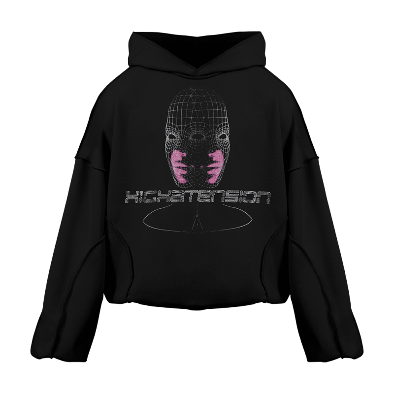 "HI-HEAD" HOODIE DEEP BLACK