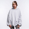 "BLANK" HOODIE COLD GRAY