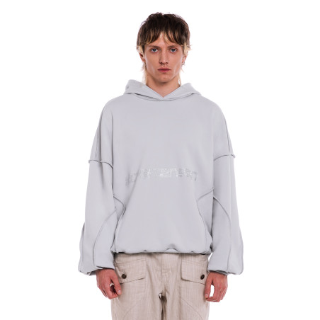 "CRYSTAL" HOODIE COLD GRAY