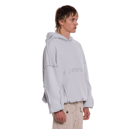 "CRYSTAL" HOODIE COLD GRAY