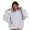 "CRYSTAL" HOODIE COLD GRAY