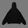 "BLANK" HOODIE DEEP BLACK