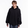 "BLANK" HOODIE DEEP BLACK
