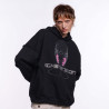 "HI-HEAD" HOODIE DEEP BLACK
